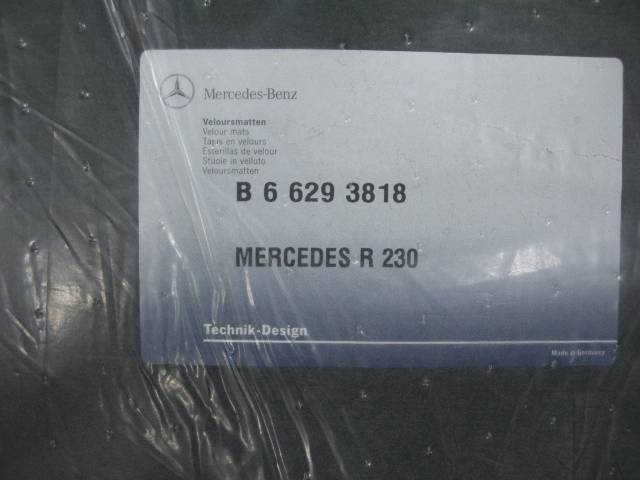 メルセデス・ベンツSLR230 SL用フロアマットご成約0000000509