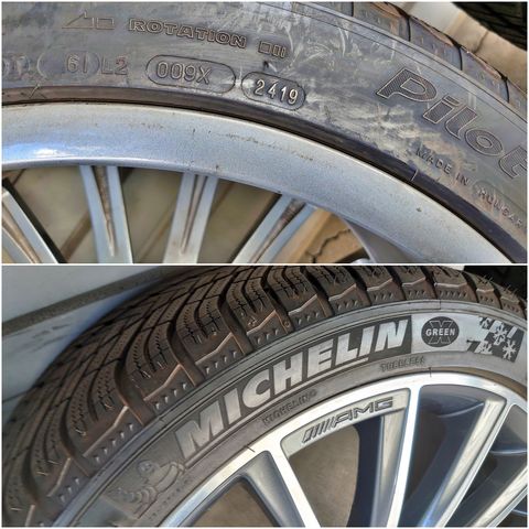メルセデス・ベンツ◆ベンツ Sクラス純正20インチAMG◆ミシュランパイロットアルピンMO付き◆美品中古◆4021387402
